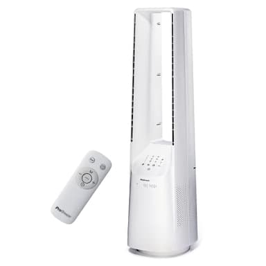 Pro Breeze Ventilatore a torre senza pale - Ventilatore a colonna silenzioso, 101 cm con 6 velocità, oscillazione a 60°, bianco