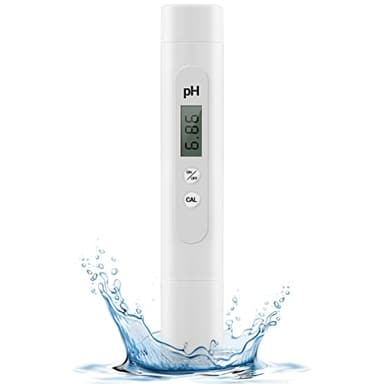 Nekano Misuratore di pH acqua Tester PH digitale Dimensioni tascabili ad alta precisione ±0,1 pH con intervallo di misurazione 0-14 PH