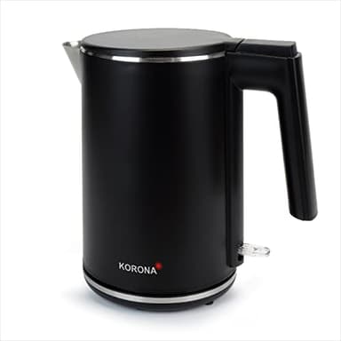 Korona Bollitore a doppia parete 20119 | 1 litro | Alloggiamento resistente al calore con Cool Touch | 2.200 Watt max. | Design elegante | Spegnimento automatico