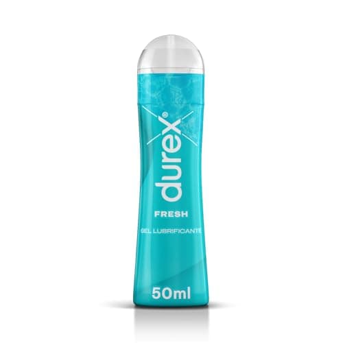 Durex Fresh, Lubrificante Sessuale Intimo, Gel Lubrificante Durex a Base d'Acqua, Effetto Fresco, 50 ml