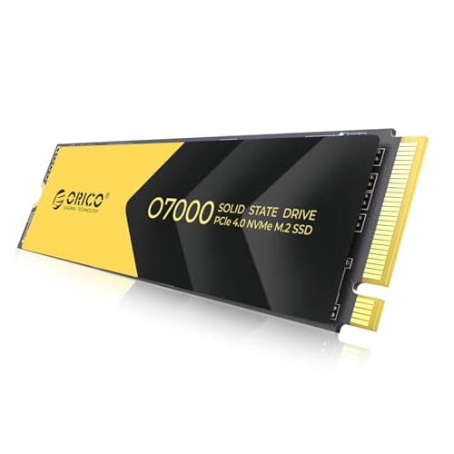 ORICO M2 SSD 2TB, NVMe SSD M.2 con Dissipatore, PCIe 4.0 x 4, fino a 7000MB/s, SLC Cache 3D NAND, Unità a Stato Solido Interno M.2 2280 per PS5, PC Desktop e Laptop-O7000