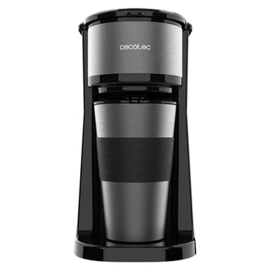 Cecotec Caffettiera a goccia con Thermos Portatile Coffee 66 Drop&Go. 700 W, Capacità 420 ml, Ugello antigoccia, Filtro permanente o di carta, Funzione autospegnimento, Serbatoio con finestra