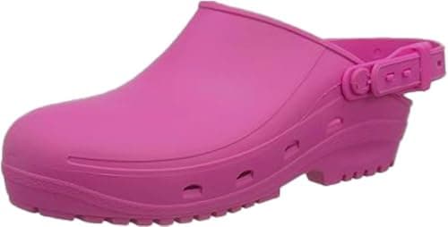 REPOSA Zoccoli Sanitari Modello Max, Zoccolo Professionale con Laccetto e Suola in Gomma Antiscivolo SRC, Plantare Anatomico, Antistatico e Leggero
