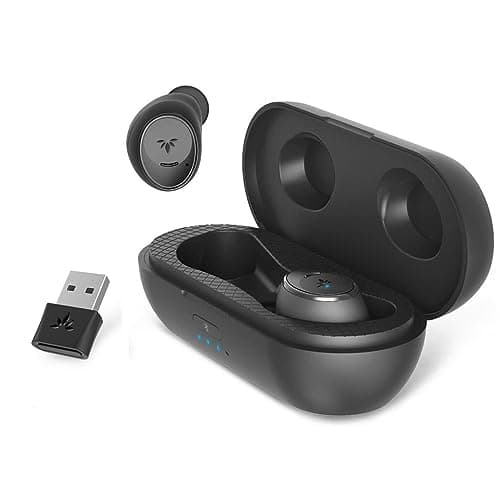Avantree Ace 130T Cuffie Wireless per PC Computer con Adattatore USB, Plug & Play, aptX Adaptive Great Audio, Auricolari Bluetooth 5.2 con Microfono con Cancellazione del Rumore, Autonomia 36 ore