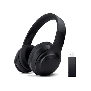Cuffie TV Bluetooth Pieghevoli Con Cancellazione Attiva Del Rumore, Microfono, Audio Hi-Fi e Bassi Profondi - Over-Ear Senza Fili Per Adulti E Anziani