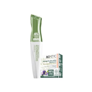 Deborah Milano Set Formula Pura - Include Mascara Volume & Forza, Nero, 12 ml + Sapone Detergente Viso Solido BIO Etyc Illuminante, 99% di origine naturale, 15 gr