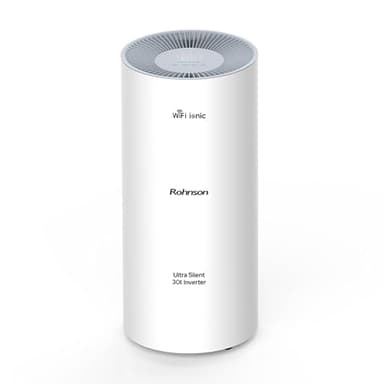 Rohnson Deumidificatore con Tecnologia Inverter Avanzata, Ultra Silenzioso 35dB, Controllo Smart Wi-Fi, Serbatoio 4,5L, Purificazione Aria, Turbo Boost, Timer 24h, Ideale per Grandi Spazi fino a 180m²