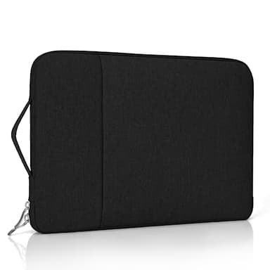Enloffi Custodia Borsa 13 Pollici Custodia per Laptop Impermeabile Antiurto Caso Protettiva Compatibile con MacBook Pro/Air M1/M2 HP Dell Asus Lenovo Borsa da Trasporto con Tasca Accessoria, Nero