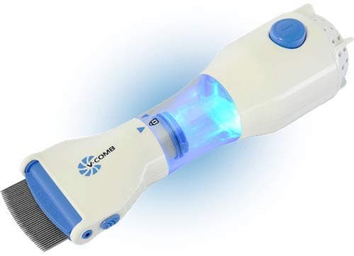 Licetec electtrico anti-pidocchi - senza prodotti chimici ( con 4 ricambi supplementare cattura filtri) blu, bianco