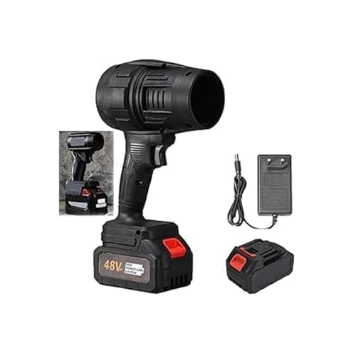 OISE ART STORE Trade Shop - Soffiatore A Doppia Batteria 48 V per Foglie Asciugatrice Turbo Ventola per Auto -
