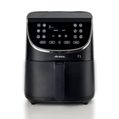 Ariete 4627 Airy Fryer 7L, Friggitrice ad aria, 1800 W, Capacità 7L, Capacità di cottura 2,8kg, 12 programmi preimpostati, Funzione Max Crisp, Temperatura fino a 200°, Cestello antiaderente con