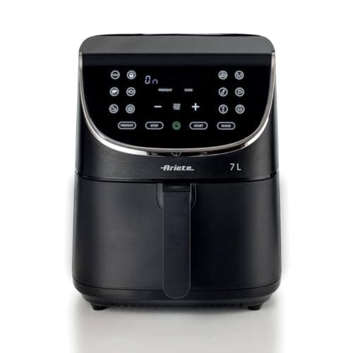 Ariete 4627 Airy Fryer 7L, Friggitrice ad aria, 1800 W, Capacità 7L, Capacità di cottura 2,8kg, 12 programmi preimpostati, Funzione Max Crisp, Temperatura fino a 200°, Cestello antiaderente con