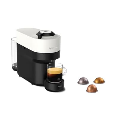 Nespresso Vertuo Pop XN9201K, Macchina caffè di Krups, Coconut White, Sistema Capsule Nespresso Vertuo, Serbatoio acqua 0.56L