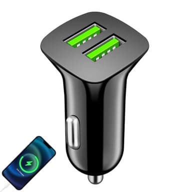 Caricatore USB In Veicolo-Caricatore Veloce USB A 2 Porte, Design E Leggero | Caricatore Di Auto USB C Adattatore Caspita Di Ricarica Rapida Accessori 12V Accessori Carro Paratype Outlet Caric