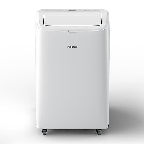 Hisense, APH12QC, Climatizzatore Portatile,12000BTU/h, 3.5kW/2.9kW, 4-in-1 (Raffrescamento, Riscaldamento, Ventilazione, Deumidificazione), 63dB, LED Display, Timer 24h, Telecomando