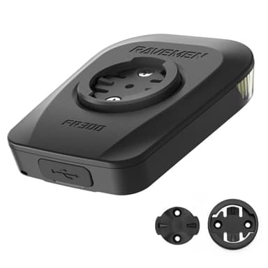 RAVEMEN FR300 Ciclocomputer Accessori Compatibile con Garmin/Wahoo Ciclocomputer, 6 Modalità USB C IPX6 Impermeabile (Brevetto Protetto)