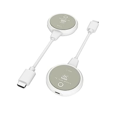 j5create ScreenCast 4K Trasmettitore e ricevitore HDMI wireless, supporta la risoluzione 4K e HDCP, non è necessario il WiFi 30M/100FT Estensore HDMI wireless per lo streaming TV (JVAW75)