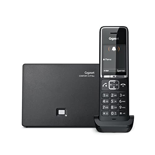 Gigaset COMFORT 550 A IP FLEX, Cordless VoIP e analogico, adatto a tutti gli operatori telefonici. Nero, Italia