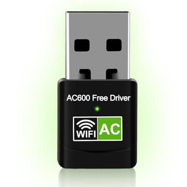 Chiavetta Wifi internet USB per PC, Dual Band 2.4/5GHz 600Mbps Adattatore di Rete Wireless, Plug and Play Chiavetta Wifi per PC Fisso, 2.0 USB Wifi per PC (5G)