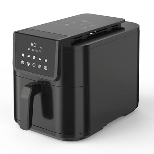 ARDES - ARFRYA05L Friggitrice Ad Aria FRIGGISANA INFINITY 8L - Friggitrice Ad Aria Slim Cavità XL Super Profonda in Metallo Capacità 8 Litri - AirFryer con Display Digitale Touch e Timer 60'