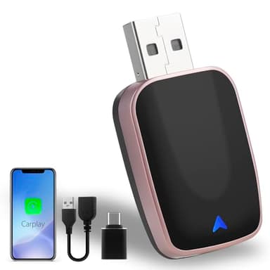 Adattatore Carplay Wireless Converte Car Play da cablato in Wireless, Mini Carplay senza fili Stick Supporta iOS 12+ e Facile da Usare