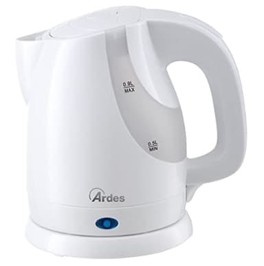 ARDES | AR1K36 Bollitore Acqua Elettrico Senza Fili Capacità 0,9 Litri con Arresto Automatico e Base di Rotazione a 360° per Acqua Tisane e Tea
