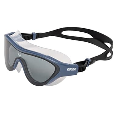 arena The One Mask Occhialini Nuoto Anti-Appannamento Unisex Adulto, Maschera Piscina con Grandi Lenti, Protezione UV, Ponte Nasale Autoregolante, Guarnizioni Orbit-Proof