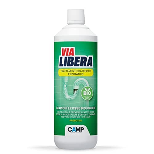 Camp Via Libera Bio Liquido, Trattamento Batterico Enzimatico Per Scarichi E Fosse Biologiche - 1000 g