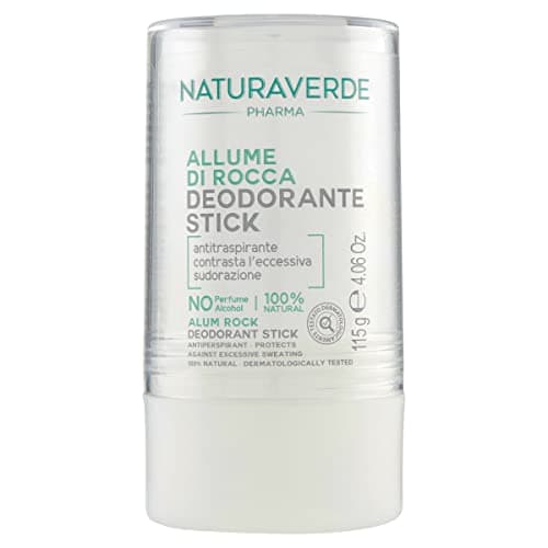 Naturaverde | Pharma - Stick Deodorante, Allume di Rocca, per Pelli Sensibili, 100% Naturale, 115g