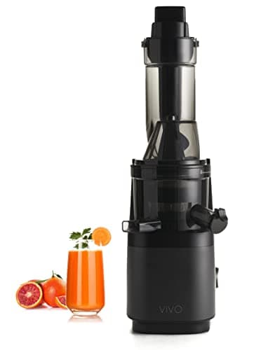 Classe Italy Estrattore di succo a Freddo VIVO Big Mouth 43 giri, Estrattore Frutta e Verdura con Filtro Succhi e Filtro SORBETTO, funzione risciacquo, Spremitura a Freddo, Motore a induzione