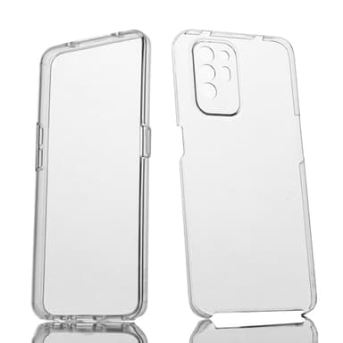 Max Power Digital Cover per Oppo A94/A95 5G Silicone Trasparente Housing Antiurto Doppio Lato 360 Gradi Doppio Strato Anteriore e Posteriore Custodia Protettiva Case