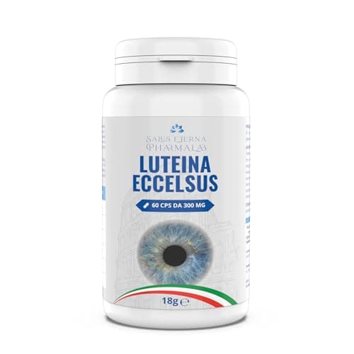 Salus Eterna Integratore Vista con Luteina e Zeaxantina Alto Dosaggio 60 Capsule con Ginkgo, Vitamine e Antiossidanti Integratore Occhi Vista Protezione Retina, Luce Blu e Maculopatia Made in Italy