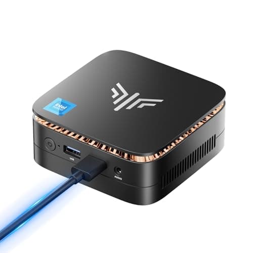 NiPoGi Mini PC 16 GB DDR4 512 GB SSD E1 Ιntel Alder Lake-N97 (fino a 3,6 GHz, 4C/4T), Mini Computer/Gigabit Ethernet/2.4+5G WiFi/BT4.2/HDMI 2.0+DP 1.4,Dual HDMI Display