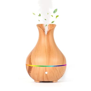 Diffusore di Oli Essenziali a Ultrasuoni, Diffusore di Aromi con Nebbia Fredda e 7 Colori Cangianti con Protezione Auto-Off per Yoga, Ufficio, Camera da Letto UltrasonicAroma Diffuseur