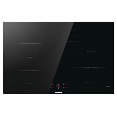 Hisense HI8421BSC - Piano induzione 80cm, 4 zone, comandi indipendenti 1 zone Connect Zone, timer, power management 52x79,5x5,4