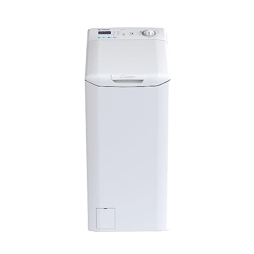 Candy Smart Lavatrice 6 Kg, Carica dall'Alto, 1000 Giri, Classe C, Rilevatore Kg, Connettività NFC, Partenza Ritardata, Funzione Smart Check-up, 41 x 60 x 86 cm, Bianca - CST 06L3/1-11