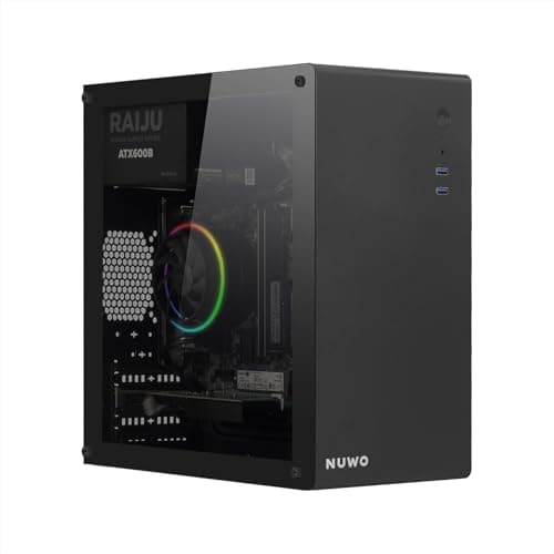 Nuwo Pc Gaming Fisso i5 Cpu fino a 3.8GHz, Ram 16GB, GT 730 2GB, SSD 480GB, WiFi USB Incluso, Windows 11 Pro, Computer PC Desktop Home Office Checkpoint