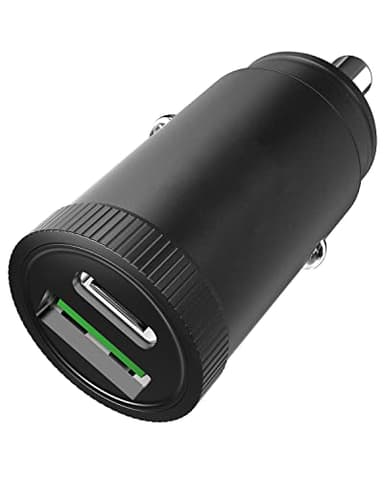 Caricabatterie Auto USB 45 W 2 porte PD+ QC 3.0 Mini accendisigari USB C Caricatore Rapido per Auto Compatibile con iPad, iPhone 12/Pro11/11, Samsung Galaxy S20 S21, AirPods Laptops