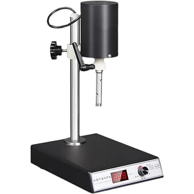 McbeAn Omogeneizzatore per Emulsione, Frullatore Emulsionatore Ad Alta velocità con 2 Teste di Lavoro, Display LCD, velocità Regolabile, Mescolare in Modo Uniforme E Rapido, Facile da Usare