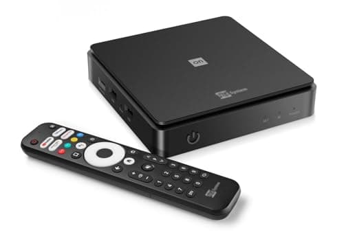 Telesystem Decoder Digitale Terrestre dvb-t2 Smart tv ON T2 HD 1080p Android 12 HEVC main 10 FHD 2 IN 1 Assistente Vocale Incorporato Tvbox android TV