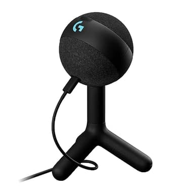 Logitech G Yeti Orb Microfono a Condensatore RGB per Gaming con LIGHTSYNC, Microfono USB per Streaming, Cardioide, Plug and Play USB per PC e Mac, Nero