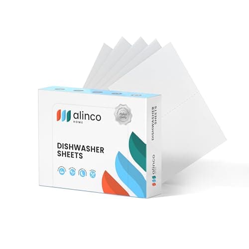 Alinco, fogli per lavastoviglie naturali, zero rifiuti, ecologici, senza plastica, alternativa a 64 lavaggi