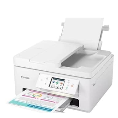 Canon PIXMA TS7750i - Stampante multifunzione 4 in 1 (getto d'inchiostro, stampa, copia, scansione, fax, formato A4, touch da 6,7 cm, WLAN, 35 fogli ADF, 2 vassoi di carta, compatibile con Pixma Print