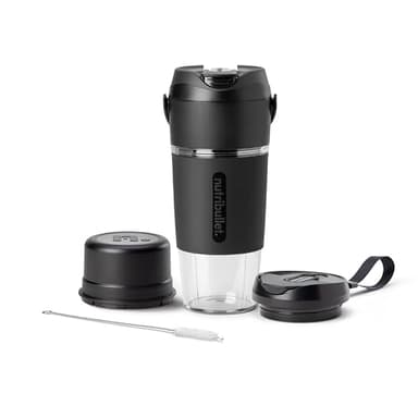 nutribullet Frullatore portatile Flip con tazza Tritan, senza fili, nero, NBPB10350