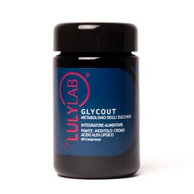 LULYLAB Glycout - Integratore per Glicemia e Controllo del Peso, 60 Compresse - Supporto al Metabolismo degli Zuccheri con Gelso Bianco, Cromo Picolinato, Inositolo, Acido Alfa Lipoico e Melograno