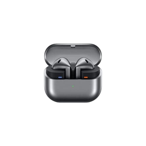 Samsung Galaxy Buds3 Auricolari open type True Wireless, Cancellazione adattiva del rumore, Audio Hi-Fi 360 immersivo, Batteria a lunga durata, Impermeabilità IP57, Silver 2024 [Versione Italiana]