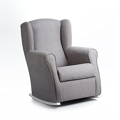 Poltrona per allattamento o sedia a dondolo, tessuto antimacchia (Aqualine). Dimensioni: 96 x 74 x 78 cm. Ideale per allattare e dondolare quando si dorme