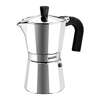 Monix Vitro Express Moca Italiana, 12 Tazze, Inossidabile, Acciaio Inox