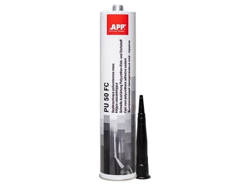APP PU 50 FC Colla Poliuretanica - Adesivo Sigillante Isolante Impermeabile Multifunzionale | Colla Impermeabile - Eccellente come Adesivo Parabrezza Auto, Sigillante Perdite Acqua | Nero | 310 ml