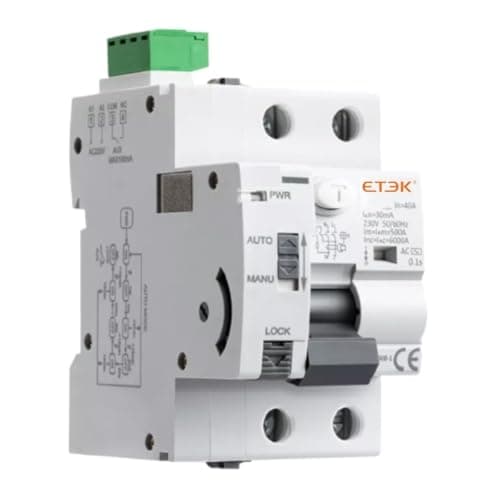 Salvavita con Riarmo Automatico 2P 40A 30mA 6Ka. Differenziale Riarmo Automatico Classe AC